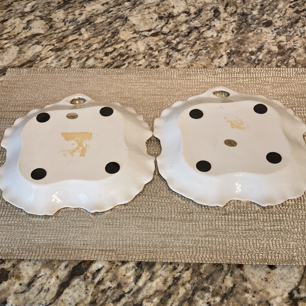 Vintage unique shape flower plates Heirloom by TOYO set of 2 - Picture 7 of 8